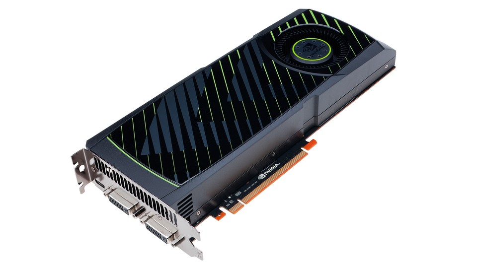 Nvidias Geforce GTX 560 Ti 448 basiert auf der Geforce GTX 570, besitzt aber mit 448 Shadereinheiten 32 weniger Rechenwerke als die GTX 570. Die restlichen Merkmale wie Taktfrequenz oder Speicherausbau sind identisch.