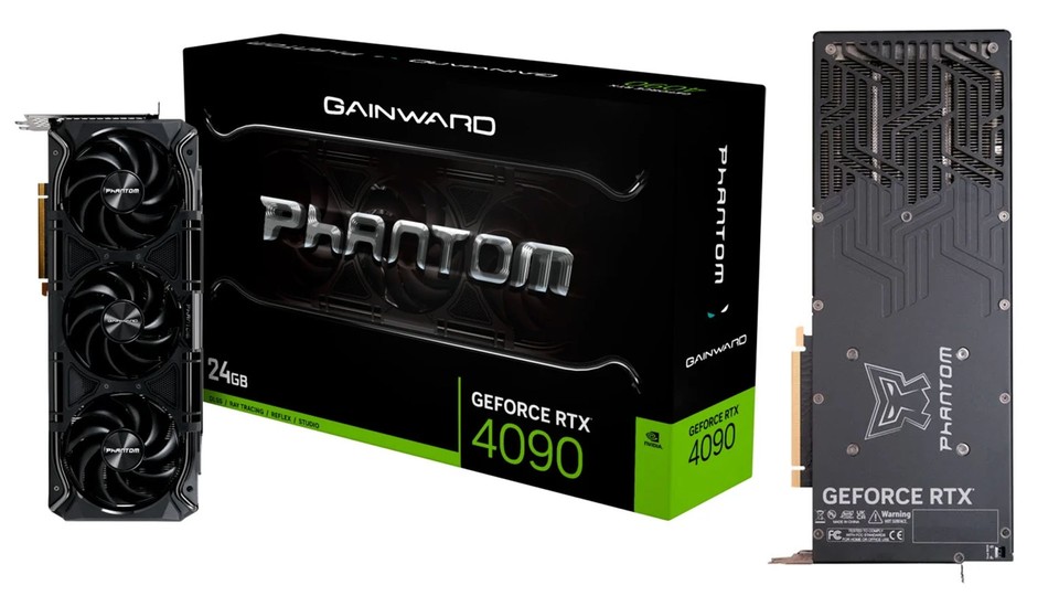 Die beste Grafikkarte der Welt mit neuem Kühldesign: Die RTX 4090 Phantom von Gainward setzt auf Triple-Fan.
