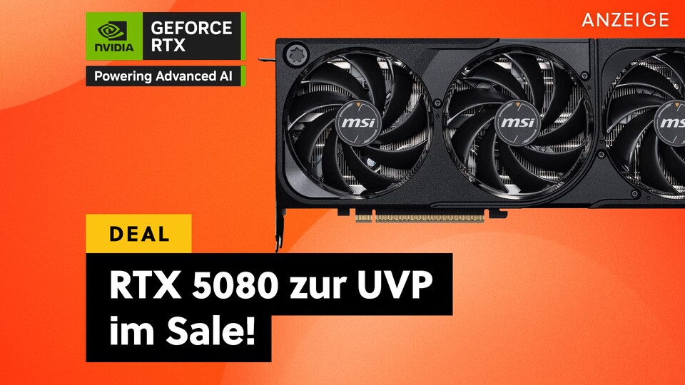 RTX 5080 günstig kaufen: Jetzt gibts die 4K-Grafikkarte endlich mal wieder zur Release UVP!