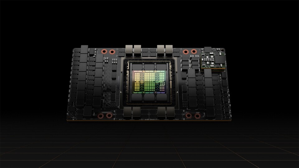 80 Mrd. Transistoren befinden sich auf Nvidias H100-Chip, doch in Gaming-Benchmarks schlägt sich das nicht nieder. (Quelle: Nvidia)