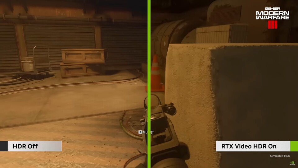 Das »RTX Video HDR«-Feature von Nvidia wird bald auch in Spielen erhältlich sein. (Bildquelle: Nvidia via YouTube)