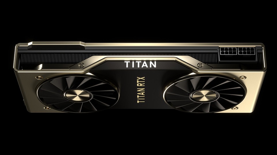 Die Titan RTX beherbergt den TU102-Chip im Vollausbau und bietet zudem 24 GByte GDDR6-Videospeicher