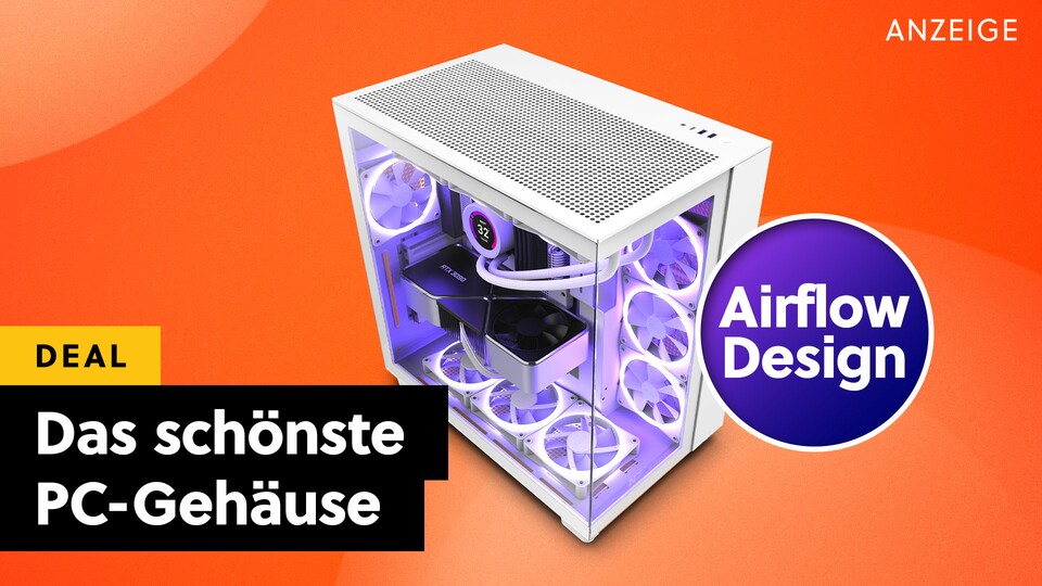 Das bildschöne H9 Flow PC-Gehäuse von NZXT gibt es jetzt günstiger als je zuvor im Angebot bei Amazon.