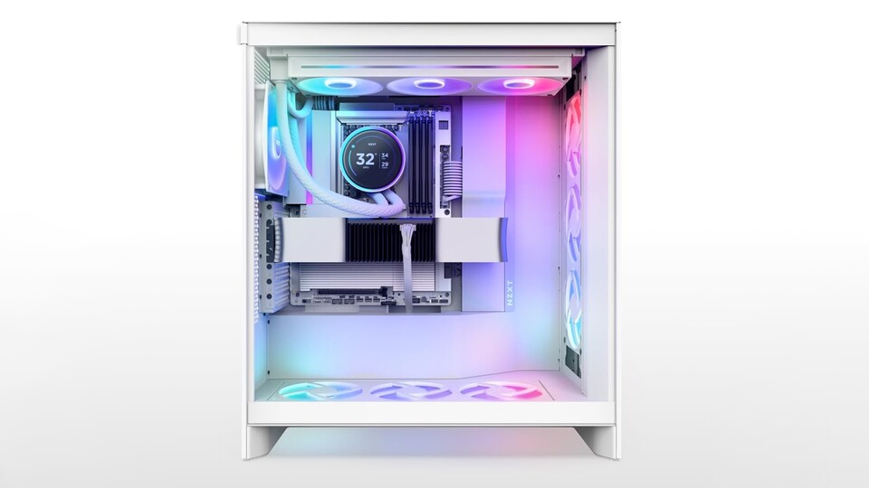 In einem weißen Gehäuse kommt ein weißes Mainboard wie dieses nochmal besser zur Geltung.