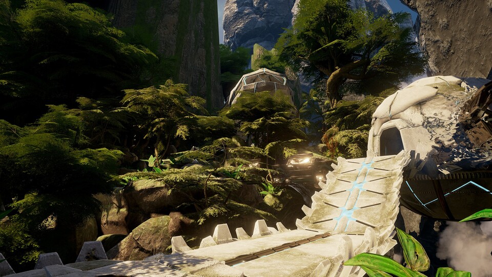 Obduction mischt bekannte Orte mit skurrilen Alien-Umgebungen.