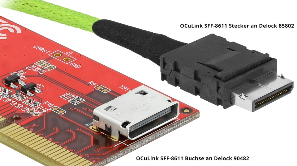 OCuLink ist eine sehr spezielle Nischenlösung, die sich besonders für den Einsatz externer GPUs eignet. (Quelle: Delock)