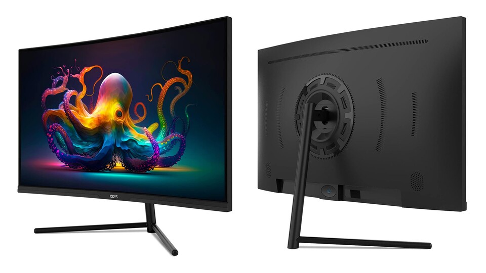 Schlankes Design und viele Anschlüsse: Der ODYS Q27 PRO eignet sich für jeden Schreibtisch.