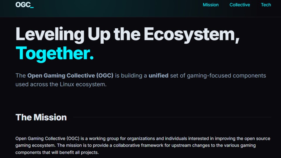 Das OGC will Gaming auf Linux einheitlicher machen. (Bildquelle: opengamingcollective)