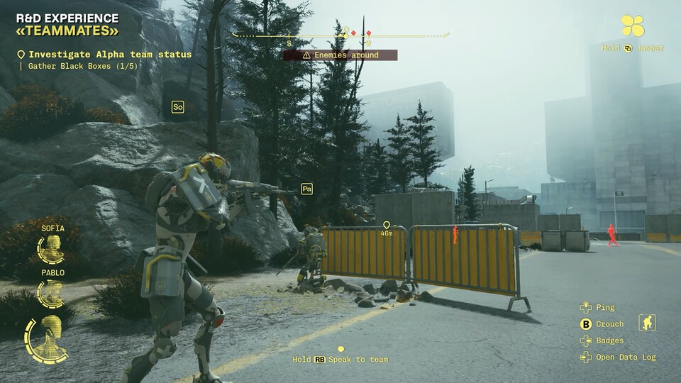 Ihr seht Sofia in Aktion, während sich Pablo lieber bedeckt hält. Typisch für die beiden. (Bildquelle: Ubisoft)