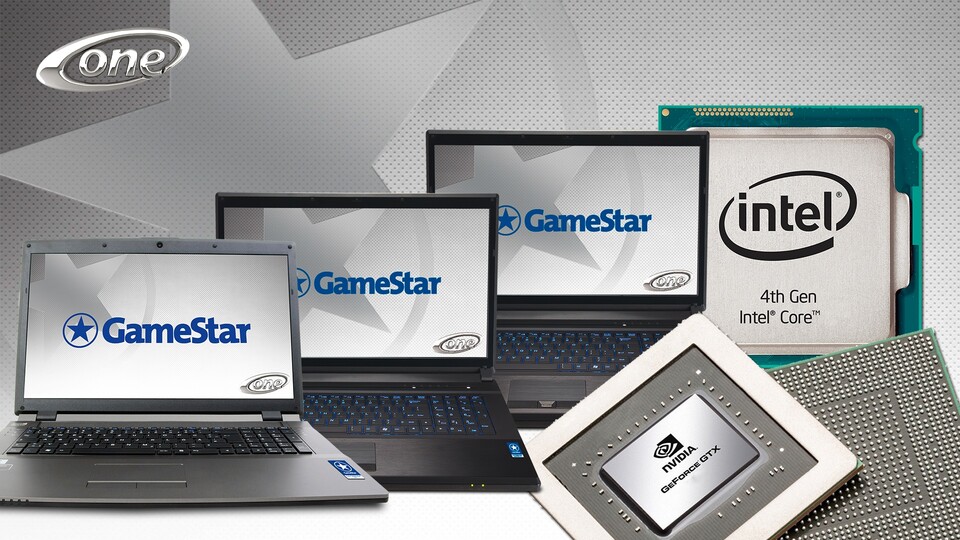 Nach den One GameStar-PCs verfügen nun auch alle 17-Zoll-GameStar-Notebooks über neueste Hardware – die Preise bleiben wie immer gleich.