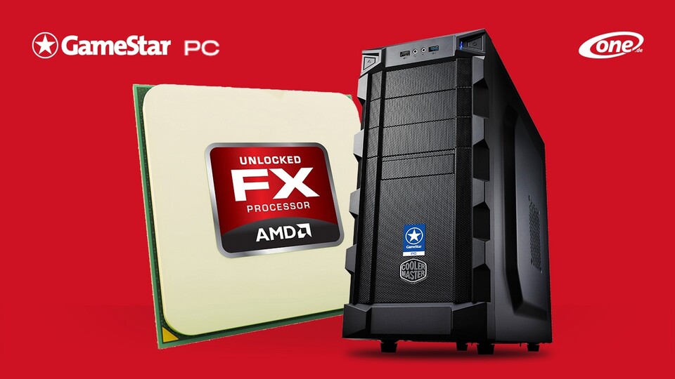 Prozessor und Grafikkarte von AMD sorgen beim verbesserten One GameStar-PC für ein optimales Preis-Leistungs-Verhältnis.