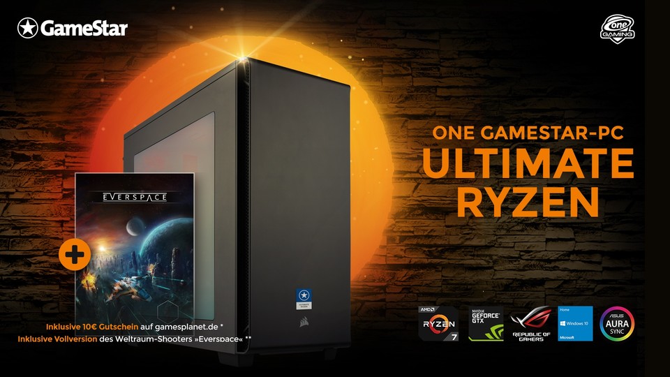 Gaming und Stream gleichzeitig ist überhaupt kein Problem für den streng limitierten ONE GameStar-PC Ultimate Ryzen. Jetzt noch Exemplar sichern!