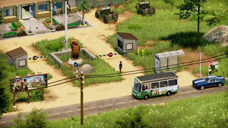 One Military Camp: Das humorvolle Aufbauspiel verlässt den Early Access, hier der Launch-Trailer