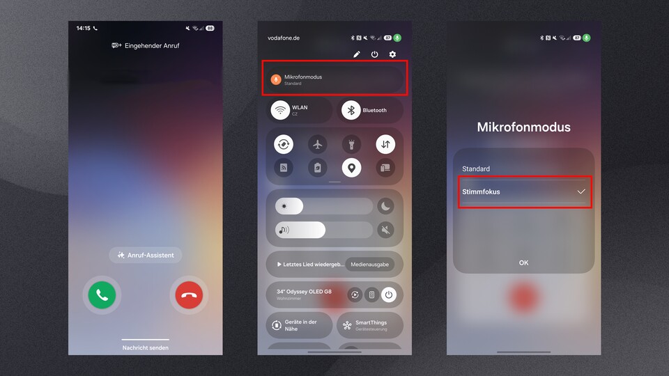 Nicht nur das Apple iPhone kann die Stimme bei Telefonaten hervorheben und Hintergrundgeräusche eliminieren.