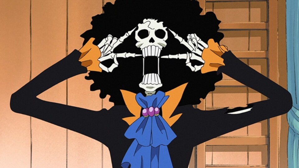 So sieht Brook in der Vorlage aus, nachdem er den tragischen Vorfall überlebt hat. Bildquelle: One PieceEiichiro Oda, Shueisha + Toei Animation