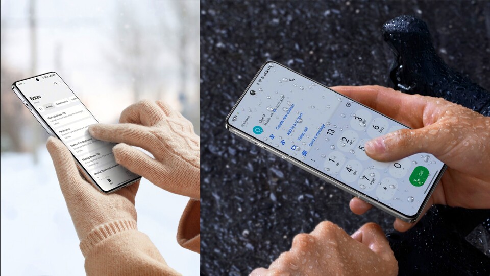 Auch in den kalten Monaten lässt sich das OnePlus 13 problemlos bedienen.