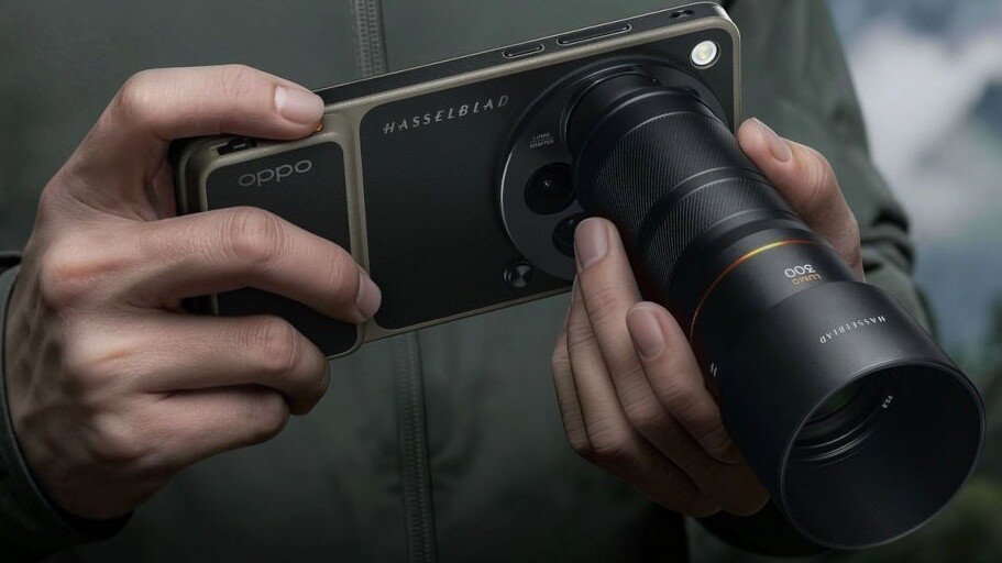 Das 300-mm-Objektiv kommt sogar mit Gegenlichtblende um Lens Flares zu reduzieren. (Bildquelle: Oppo)