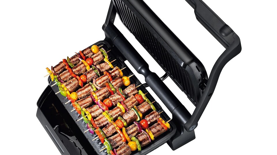 Bietet Platz für ein ganzes Festmahl: Der Optigrill XL bietet mit seinen 800 cm² richtig viele Möglichkeiten.