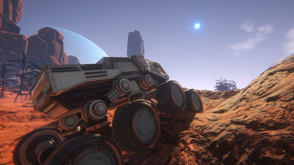 Ist nun auch herstellbar: Der Rover ist eines der Fahrzeuge, die mit Patch 0.930 für Osiris: New Dawn erschienen sind.