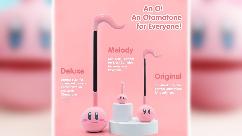 Wer schon immer mal Merch haben wollte, mit dem man tatsächlich was anfangen kann, ist mit dieser Otamatone im Kirby-Design bestens bedient