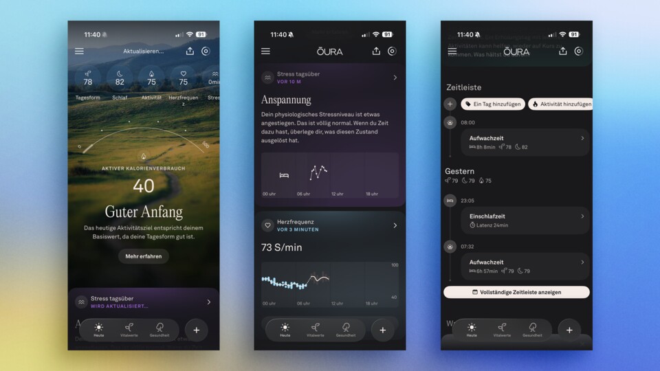 Der Oura Ring hat ein großes App-Update erhalten. Die gewohnt gute Übersicht wurde damit nochmal besser!
