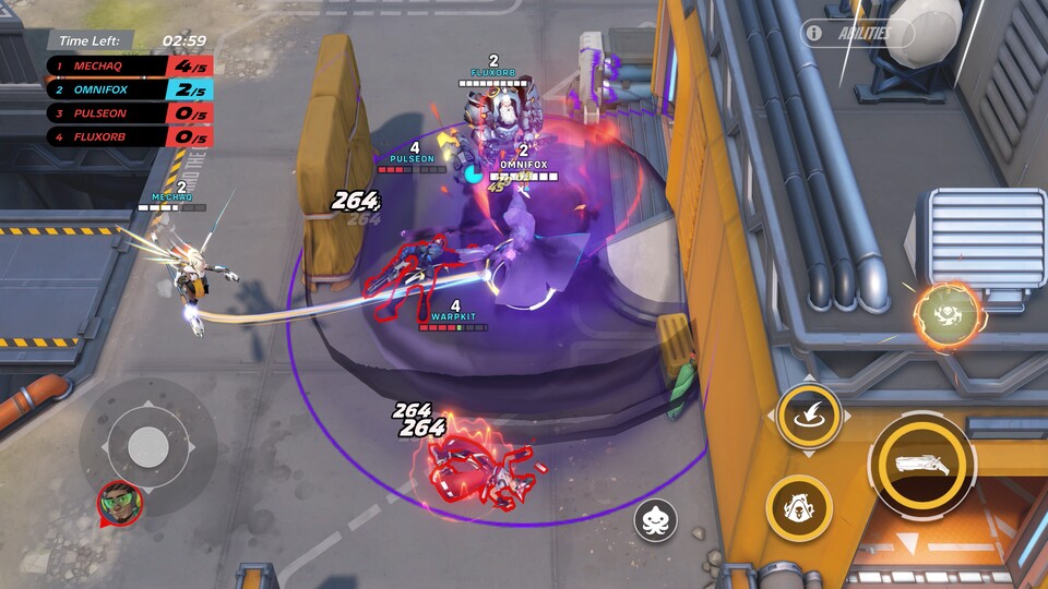 Ultis gibts auch, hier beispielsweise Reapers Rundum-Feuer.