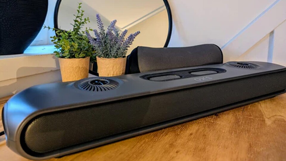 Die Soundbar ist schlicht gehalten und im Vergleich zu anderen Modellen mit derselben Technik klein gehalten.