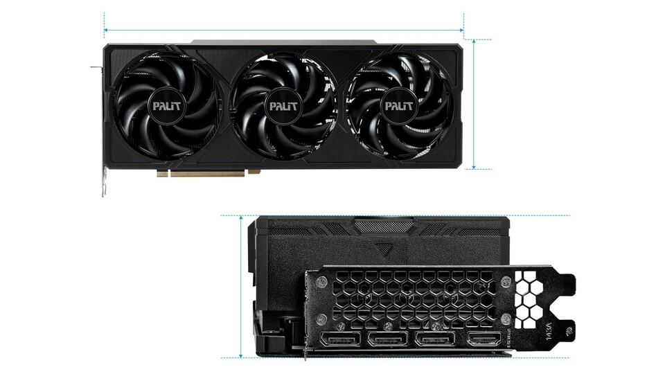 Der mächtige Luftkühler ist stolze 32,8 cm lang! Messt zunächst in eurem Gehäuse nach, ob die Grafikkarte überhaupt Platz darin findet.