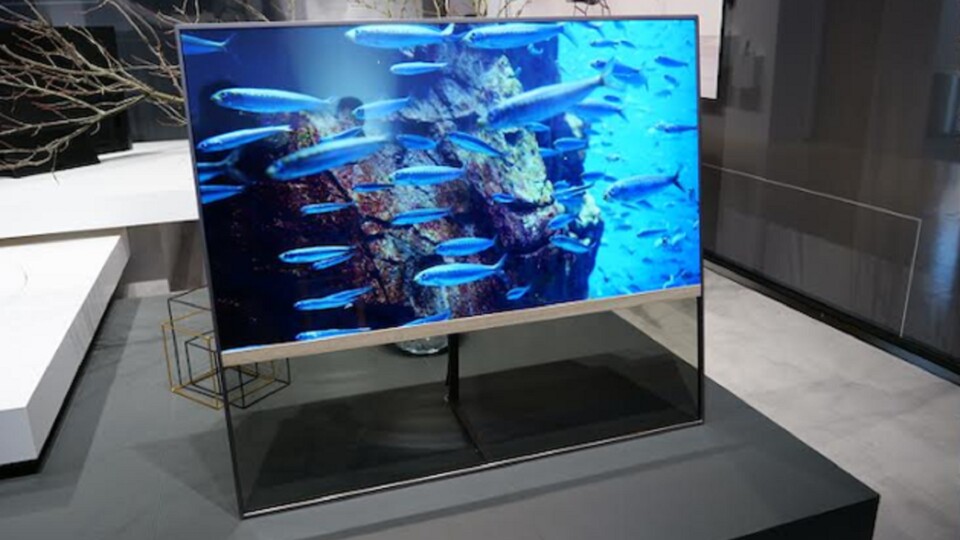 Der transparenter OLED Fernseher von Panasonic bietet schon ein ordentliches Bild