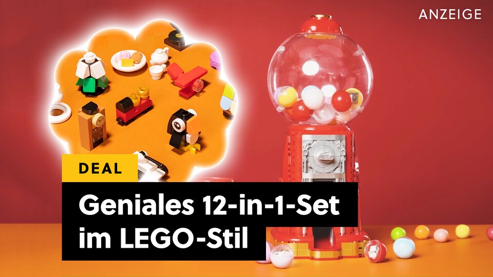 Dieser Kaugummiautomat von Pantasy ist nicht nur ein Klemmbaustein-Set, sondern beinhaltet auch 12 weitere Mini-Sets in Automaten-Kugeln.