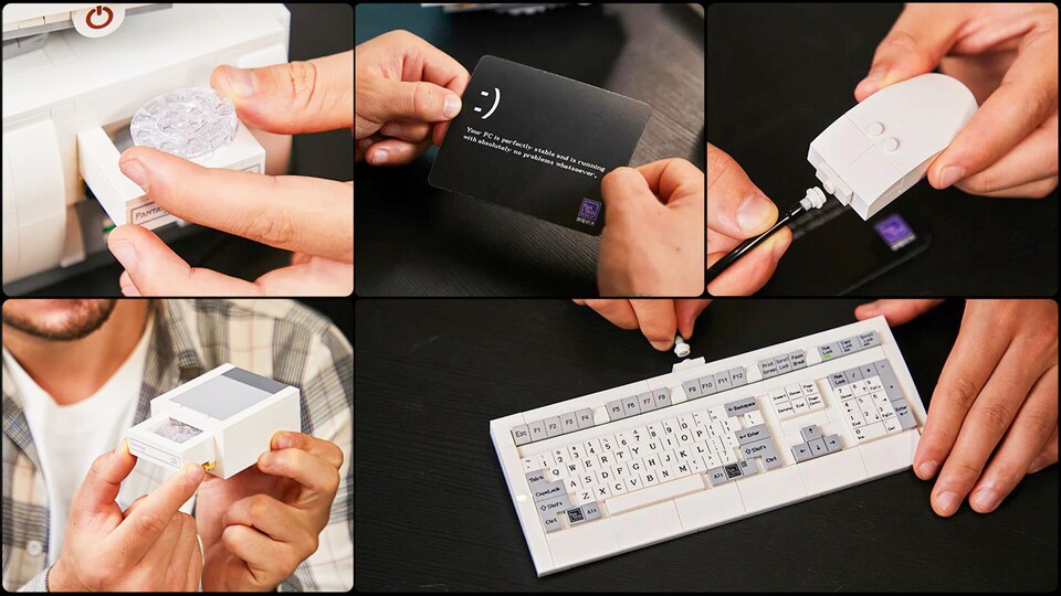 Es wäre nicht Retro, wenn die klassische CD-Schublade nicht mit dabei wäre. An Tastaturen hat sich aber nicht viel verändert.