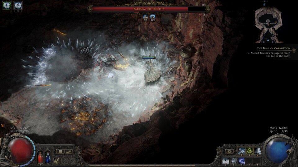 Balbala ist seit Ewigkeiten hier unten gefangen und bedankt sich für die Freilassung mit einem anspruchsvollen Bosskampf.