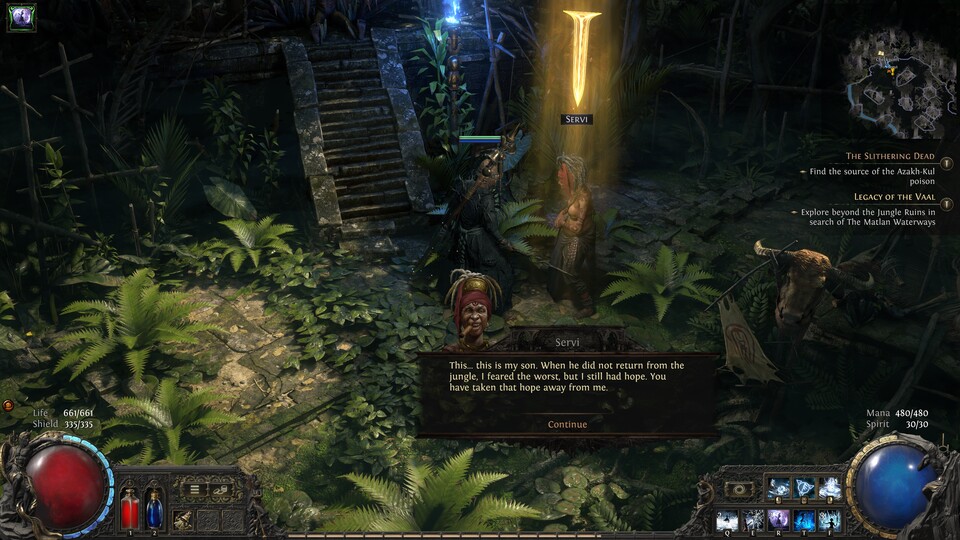 Findet ihr Servis Sohn im Dschungel, gibt’s ’nen schönen Gürtel.