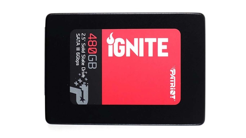 Die Patriot Ignite bietet 480 GByte Kapazität für die SATA-Schnittstelle.