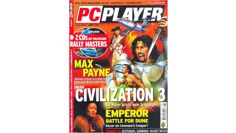 Eines der wohl hässlichsten Artworks aller Zeiten zierte das Cover der letzten PC Player. Ein unwürdiger Abgang für ein tolles Magazin. 