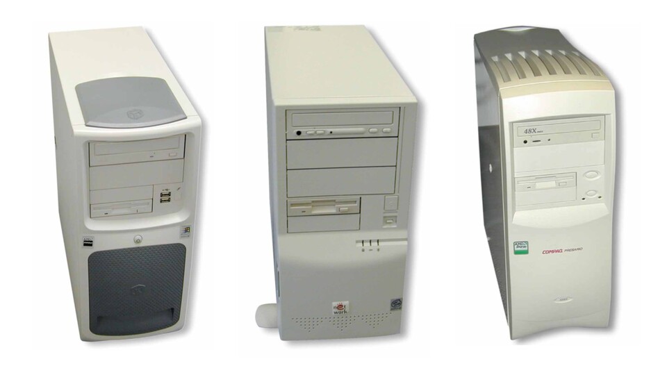 GS-Ausgabe 122000: Bei allen drei getesteten Komplett-PCs dominiert Beige.