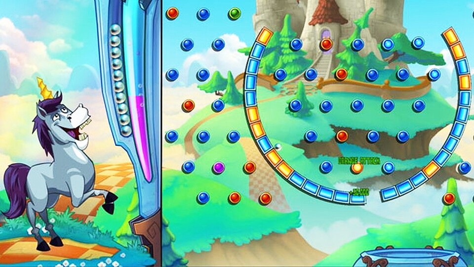 Löst in Peggle 2 die bunten Puzzles mit Hilfe eurer Kugeln.