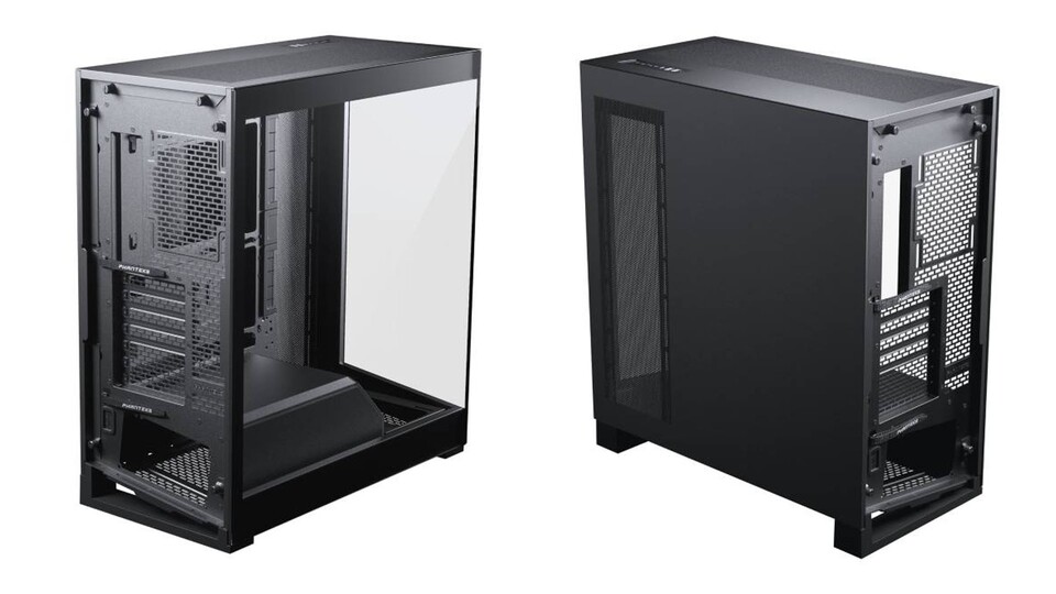 Der schräge Boden gibt dem Netzteil und dem Lüfter am Boden des Gehäuses mehr Raum zum Atmen.