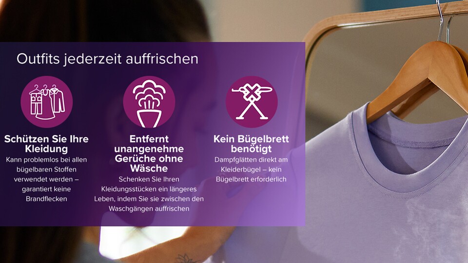 Ich will jetzt nicht sagen, dass ein Dampfglätter das Waschen eurer Wäsche ersetzt (tut er nämlich nicht!), aber er entfernt Gerüche zumindest ein wenig.