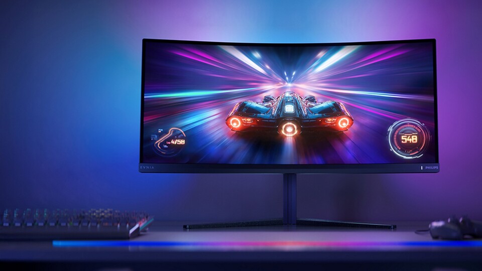 Die Hintergrundbeleuchtung funktioniert wie Ambilight und ist damit viel besser als andere RGB-Beleuchtungen. Sie passt sich an das, was gerade auf dem Monitor passiert, an!