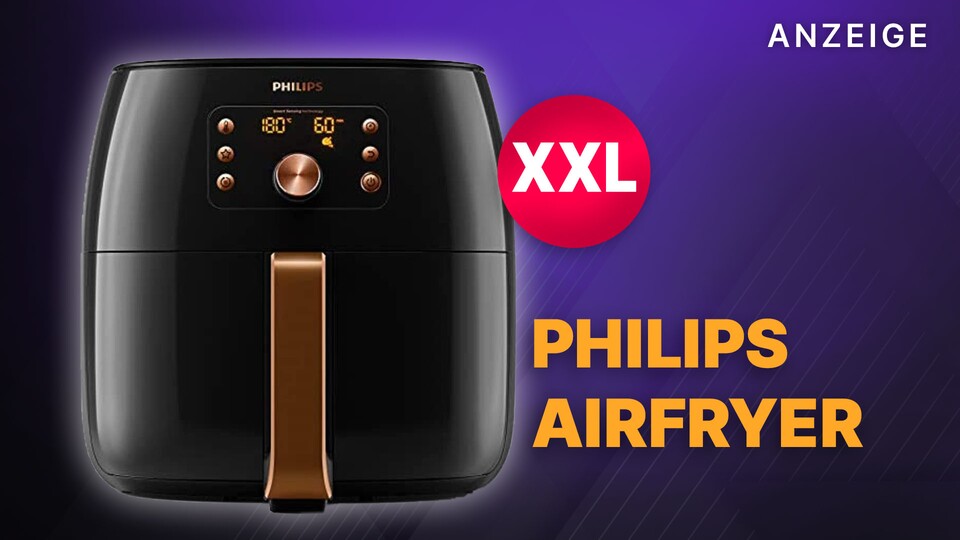 The Philips Airfryer is one of the best hot air fryers on the market: With a large 7.4 liter capacity and intuitive operation as well as a free recipe app, you will rediscover healthy cooking.