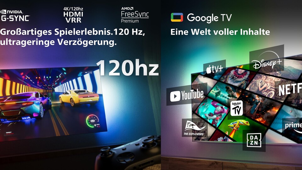 Ob 120Hz-Panel, HDMI 2.1 oder Google TV mit Apps wie Netflix, YouTube, Disney+ oder Amazon Prime - der Philips kann alles, was man sich von einem Smart TV wünscht.