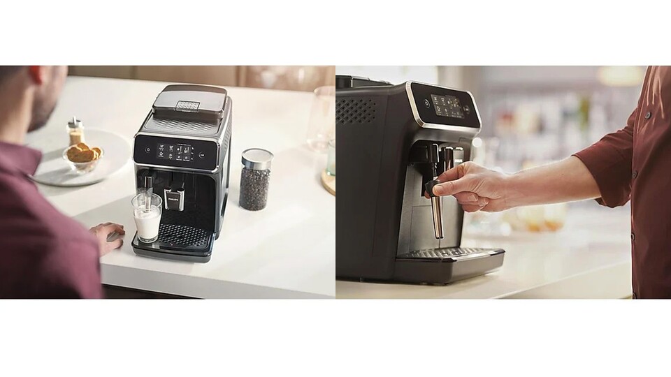 Die 12 Mahlgradstufen des Keramikmahlwerks der Philips Series 2200 bringen die perfekte Konsistenz für euren Kaffee auf den Punkt.