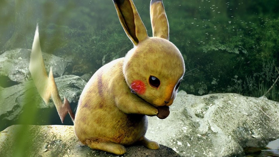 Pikachu, wie ihn sich der Künstler Joshua Dunlop vorstellt, würden Pokémon zu unserer heimischen Tierwelt gehören. (Bild: Joshua Dunlop)