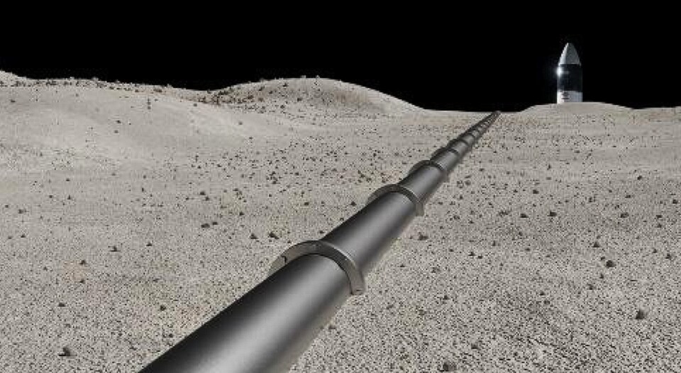 Entwurf für die Lunar South Pole Oxygen Pipeline (L-SPoP). Bild: NASA