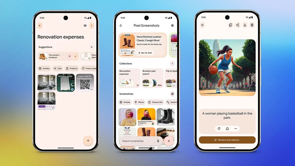 Pixel Screenshot kommt nach Deutschland! Mit dieser Funktion können gespeicherte Screenshots nach Inhalten durchsucht werden.