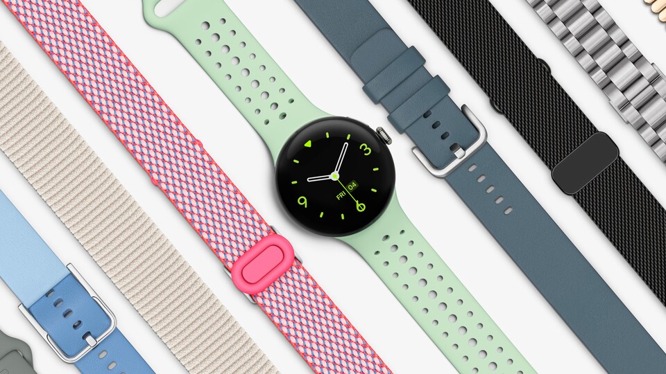 Die Pixel Watch 3 kommt mit neuen und altbekannten Armbändern.