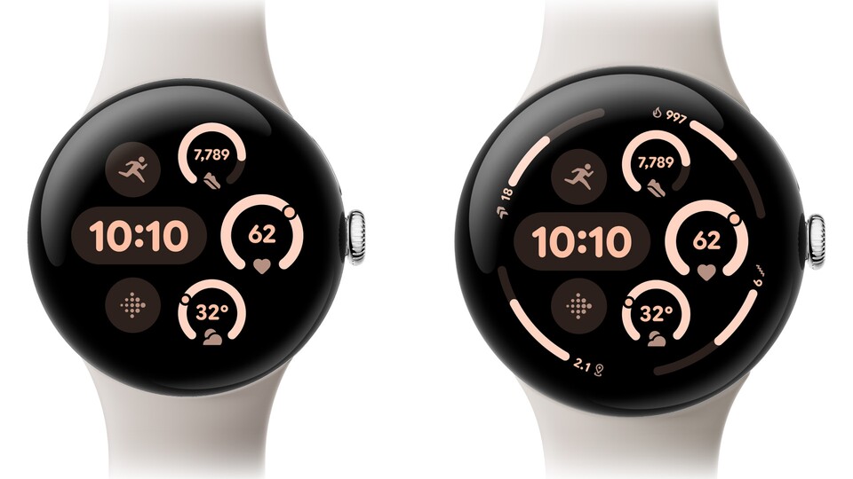 Die sogenannten Komplikationen sind die kleinen Elemente auf der Smartwatch, die euch Infos wie Wetter, Schritte und mehr geben.