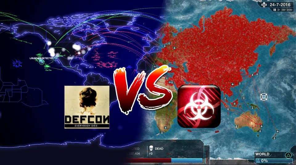 Plague Inc. vs. DEFCON - Welches ist das böseste Spiel der Welt?