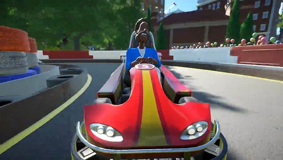 Planet Coaster - Gameplay-Video zeigt First-Person-Kartfahrten